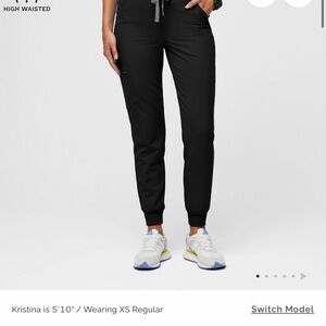 Figs Black Technical Joggers